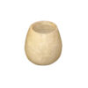 Alabaster candle holder small - White