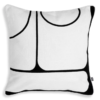 Pillow Sabrosa White and Black
