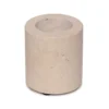 Travertine candleholder M Ø6x7cm